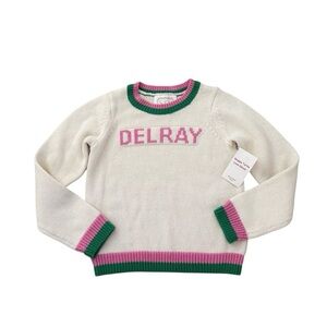 NWT Sail To Sable STS Delray Girls Knit Sweater Pullover Size 8